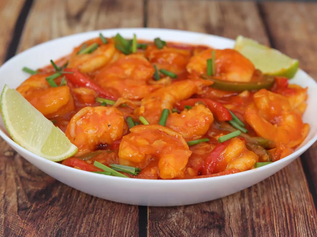 Enchilado de camarones